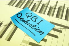 QBI deduction sticky note