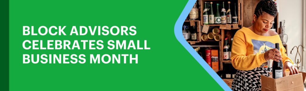 An entrepreneur whose small business plan has helped them grow their company placing their product, a wine bottle, into a cardboard box. 