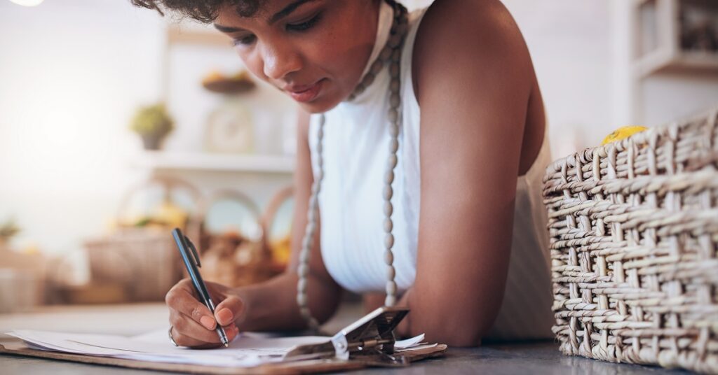 A small business owner learning how to calculate profit margin